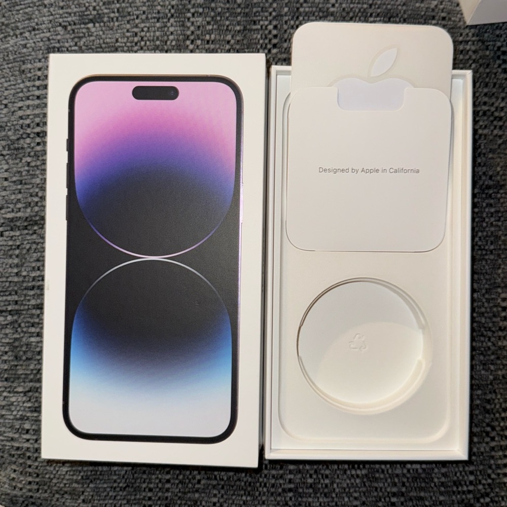 iPhone 14pro max purple Empty Box